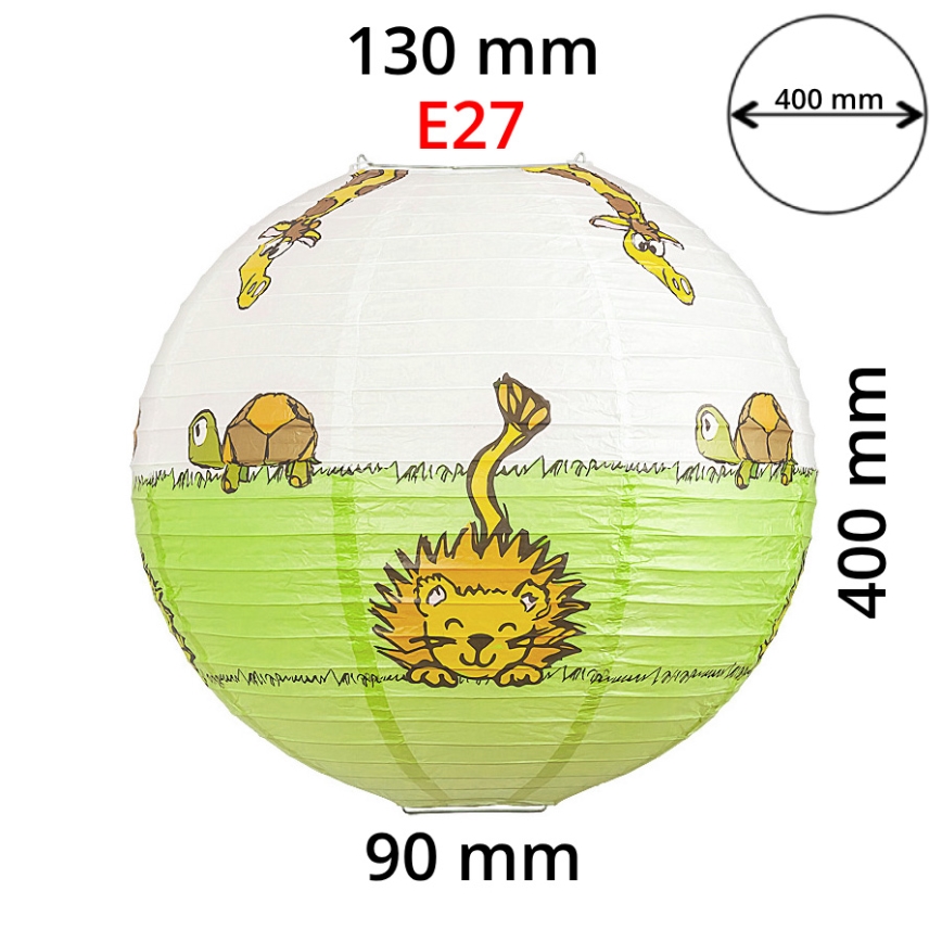 Rabalux 4633 - Kinder-Lampenschirm für Kinder-Hängeleuchte LEON E27 d 40 cm