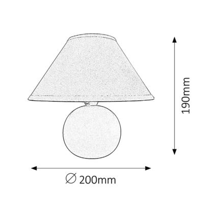 Rabalux - Tischlampe 1xE14/40W/230V