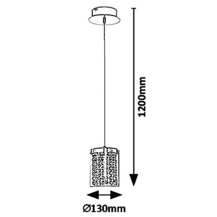 Rabalux 5043 - LED-Kronleuchter an Schnur ASTRELLA LED/6W/230V