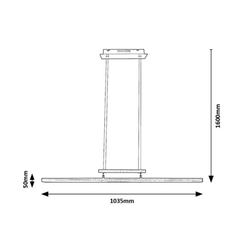 Rabalux - Dimmbarer LED-Hängekronleuchter LED/27W/230V