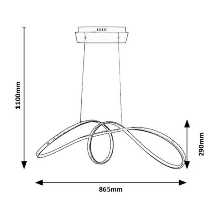Rabalux - LED Hängeleuchte an Kabel LED/38W/230V