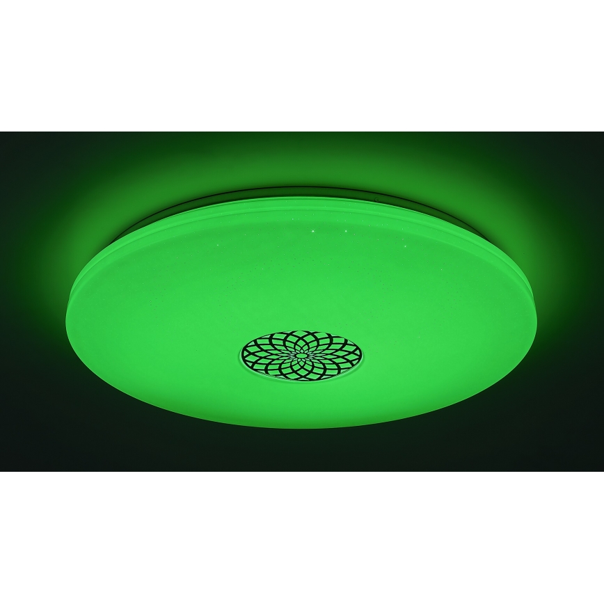 Rabalux - Dimmbare LED-RGB-Deckenleuchte LED/40W/230V Wi-Fi 3000-6500K d 60 cm + Fernbedienung