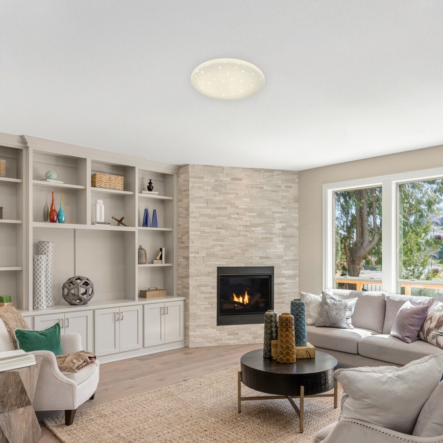 Rabalux - LED-dimmbare Deckenleuchte STAR LED/36W/230V + Fernbedienung Ø 40 cm