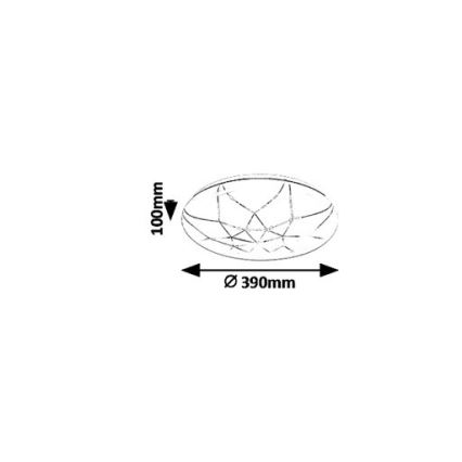 Rabalux - Dimmbare LED-Deckenleuchte LED/24W/230V Wi-Fi 3000-6500K + Fernbedienung