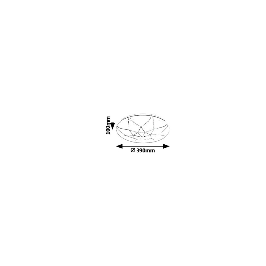 Rabalux - Dimmbare LED-Deckenleuchte LED/24W/230V Wi-Fi 3000-6500K + Fernbedienung