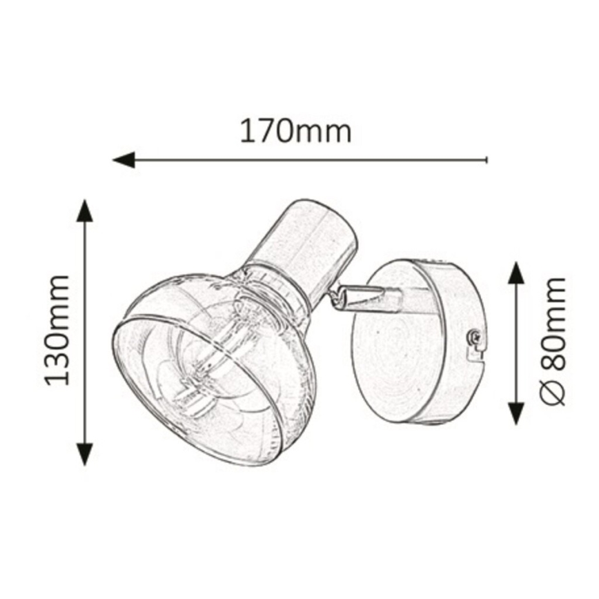 Rabalux - Wandbeleuchtung 1xE14/40W/230V chrom glänzend