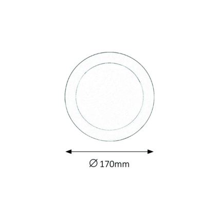 Rabalux - LED Bad-Deckenleuchte LED/12W/230V IP44 4000K
