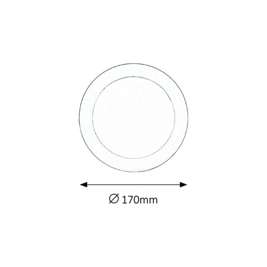 Rabalux - LED Bad-Deckenleuchte LED/12W/230V IP44 4000K