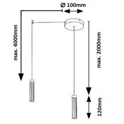 Rabalux - LED Hängeleuchte LED/14W/230V