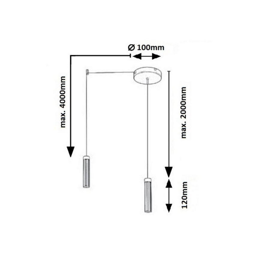Rabalux - LED Hängeleuchte LED/14W/230V
