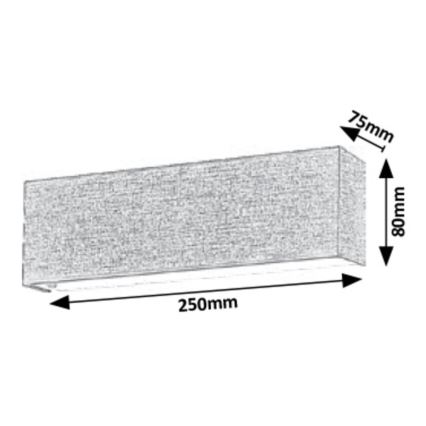 Rabalux - LED Wandbeleuchtung LED/6W/230V