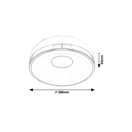 Rabalux - LED-Deckenleuchte LED/18W/230V Ø 28 cm