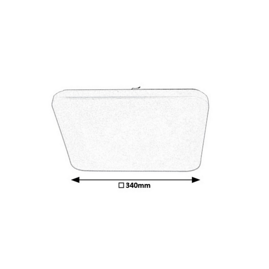 Rabalux - LED Dimmbare fernbedienbare Deckenleuchte LED/16W/230V