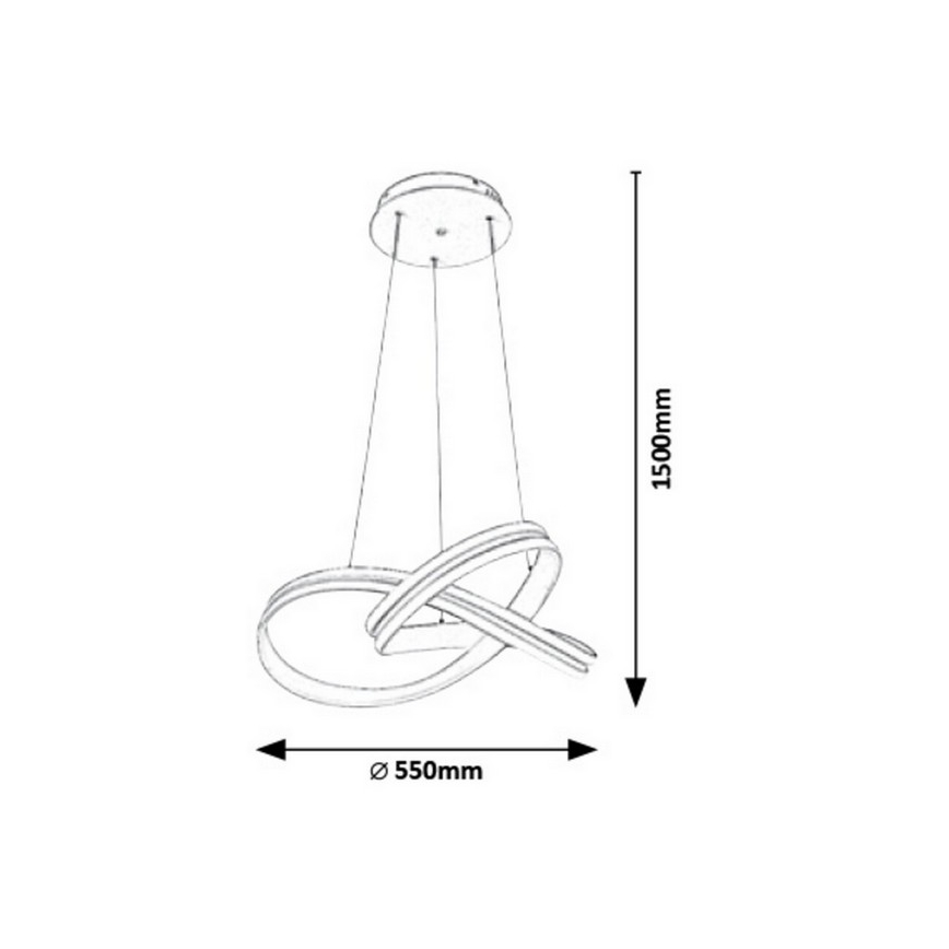 Rabalux - LED Hängeleuchte LED/60W/230V