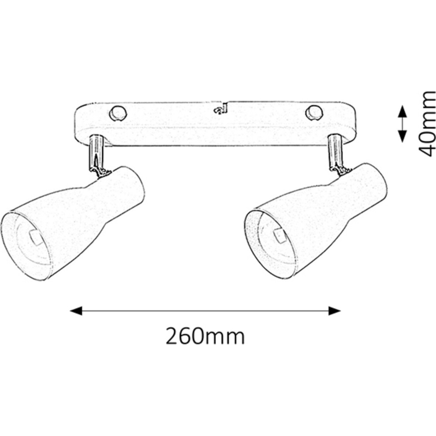 Rabalux - Deckenstrahler 2xE27/20W/230V