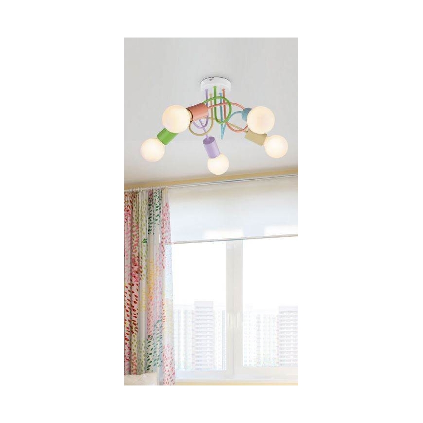 Rabalux 6340 - Kronleuchter LINETT 5xE27/40W/230V
