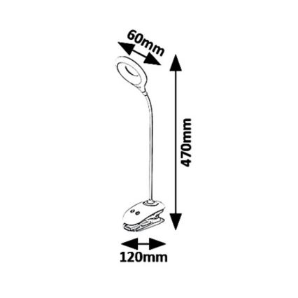 Rabalux 6448 - Dimmbare LED-Lampe HARRIS LED/4W