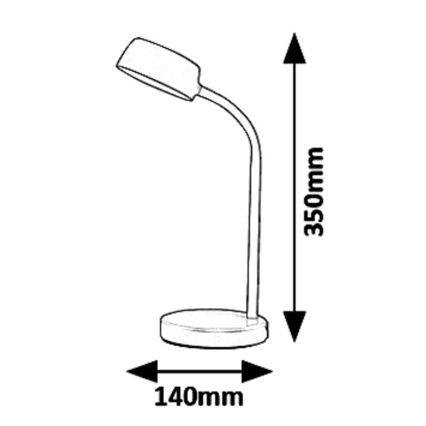 Rabalux 6780 - LED Tischlampe BERRY LED/4,5W/230V