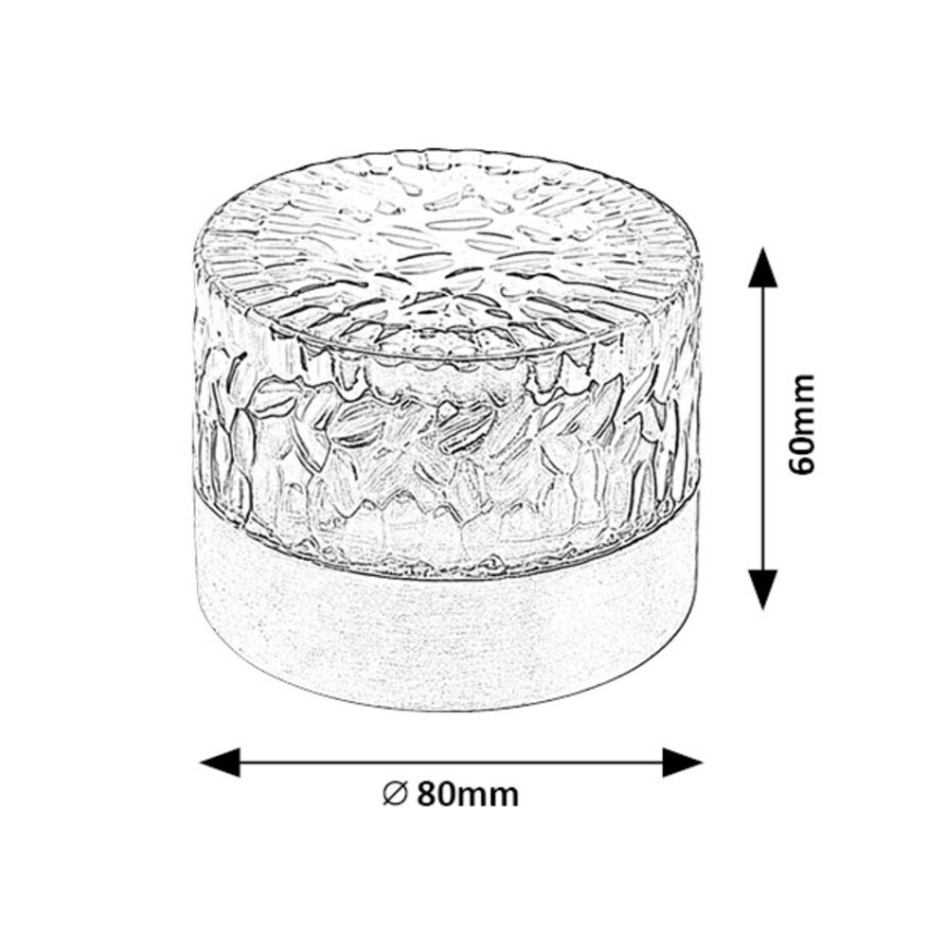 Rabalux - LED-Solarleuchte LED/0,5W/1,2V IP44