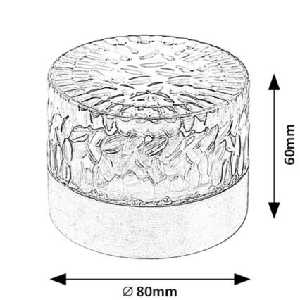 Rabalux - LED-Solarleuchte LED/0,5W/1,2V IP44