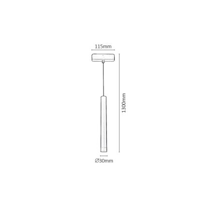 Rabalux - LED-Hängeleuchte für 1-Phasen-Schienensystem LED/5W/230V 3000K schwarz