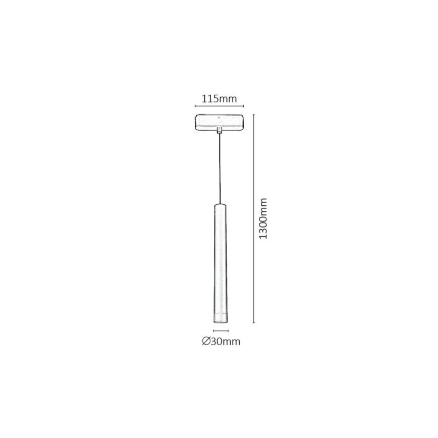 Rabalux - LED-Hängeleuchte für 1-Phasen-Schienensystem LED/5W/230V 3000K schwarz