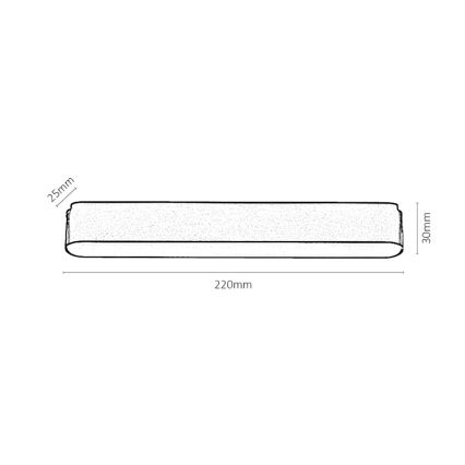 Rabalux - LED-Deckenleuchte für 1-Phasen-Schienensystem LED/12W/24V 4000K 22 cm schwarz