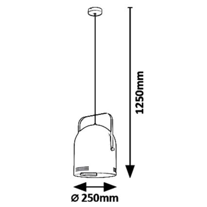 Rabalux 7016 - Kronleuchter an einer Litze MINUET 1xE14/40W/230V