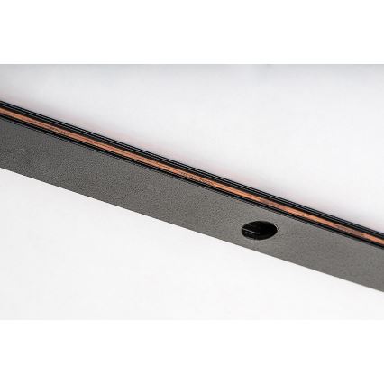 Rabalux - Schienensystem einphasig 1 m + 2x Ende Verbinder schwarz