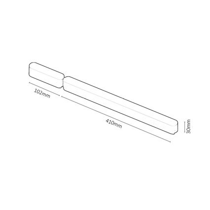 Rabalux - Stromversorgung für Leuchten im Schienensystem 80W/24V Wi-Fi 10,2 + 41 cm schwarz