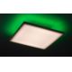 Rabalux - Dimmbare LED-RGB-Deckenleuchte LED/24W/230V 3000-6500K 40x40 cm+ Fernbedienung
