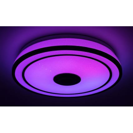 Rabalux - Dimmbare LED-RGB-Deckenleuchte mit Lautsprecher LED/24W/230V 3000-6500K + Fernbedienung