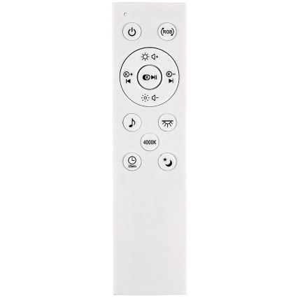 Rabalux - Dimmbare LED-RGB-Deckenleuchte mit Lautsprecher LED/24W/230V 3000-6500K + Fernbedienung