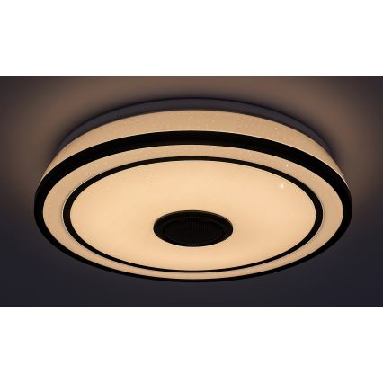 Rabalux - LED RGB dimmbare Deckenleuchte mit integriertem Lautsprecher LED/24W/230V 3000-6500K + Fernbedienung Ø 39,5 cm