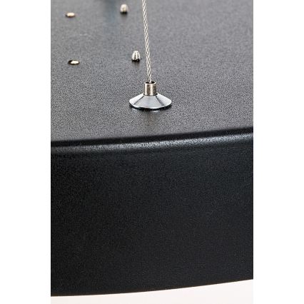 Rabalux - LED dimmbarer Kronleuchter an Kabel LED/60W/230V 3000-6000K schwarz + Fernbedienung