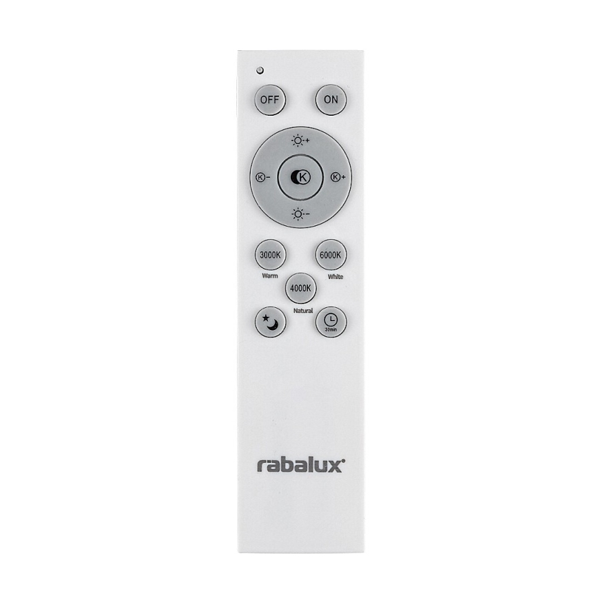 Rabalux - LED dimmbare Hängeleuchte an Kabel LED/60W/230V silber 3000-6000K + Fernbedienung