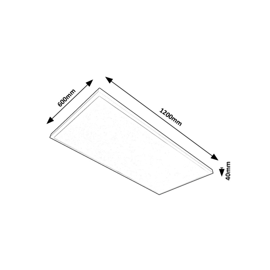 Rabalux - LED-Aufbaupanel LED/80W/230V 4000K 120x60 cm