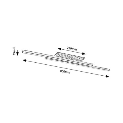 Rabalux - LED-Deckenleuchte LED/21W/230V 4000K Buche