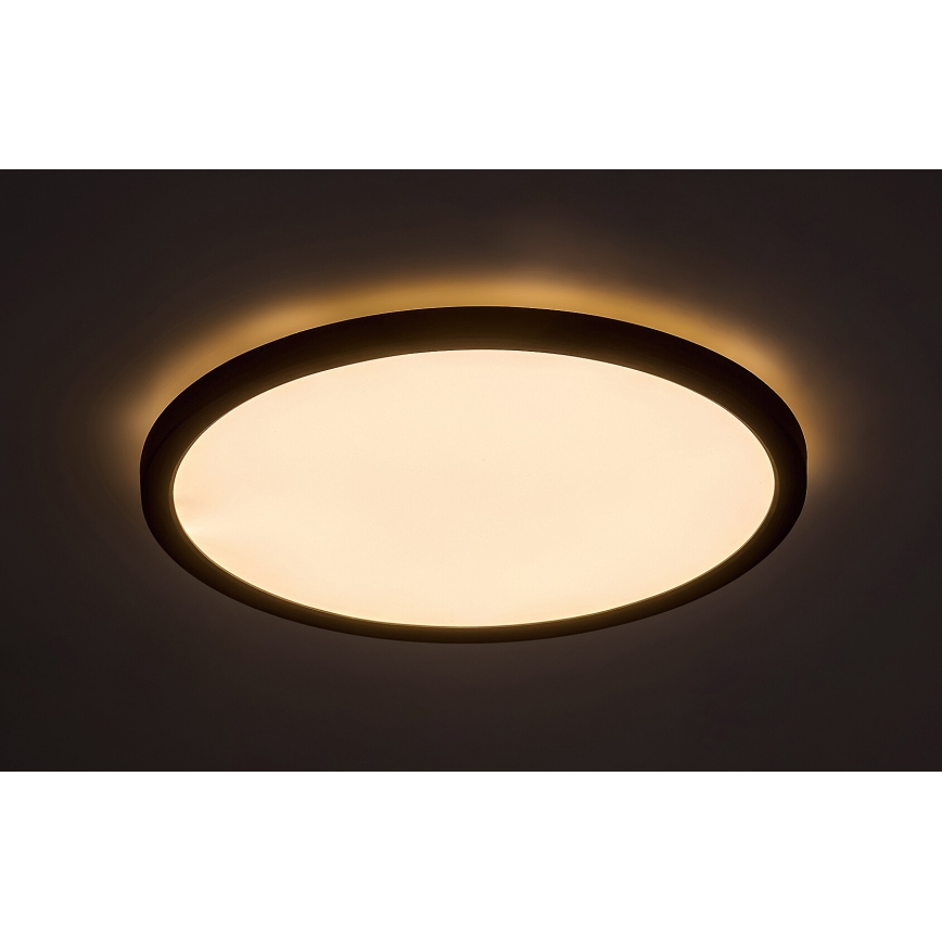 Rabalux - LED Deckenleuchte LED/24W/230V 3000/4000/6000K Ø 29 cm Schwarz