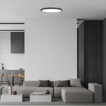 Rabalux - LED Deckenleuchte LED/36W/230V 3000/4000/6000K Ø 40 cm schwarz