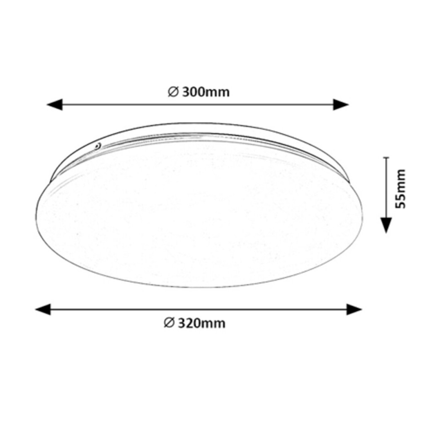 Rabalux - LED-Deckenleuchte LED/18W/230V 3000K 32 cm