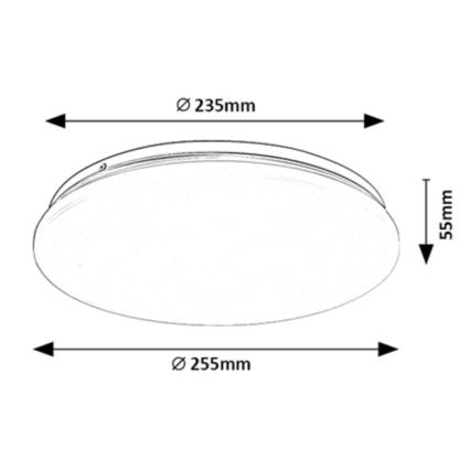 Rabalux - LED-Deckenleuchte LED/12W/230V 4000K 25 cm