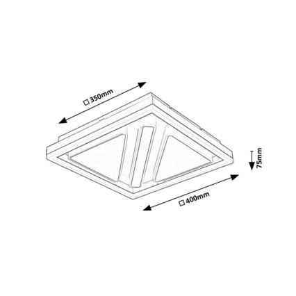 Rabalux - Dimmbare LED-Deckenleuchte LED/73W/230V + Fernbedienung