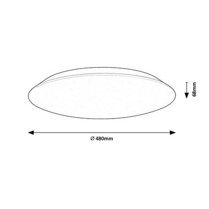 Rabalux - LED-Deckenleuchte LED/45W/230V 4000K 48 cm