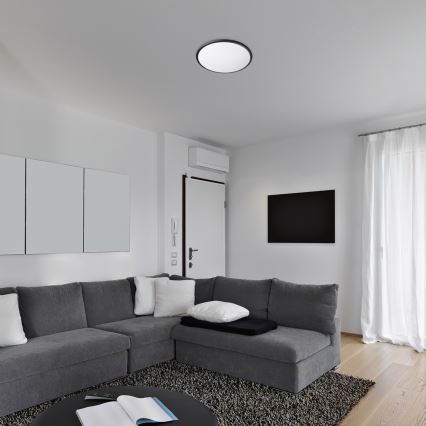 Rabalux - LED Deckenleuchte LED/18W/230V 3000K Schwarz 27 cm