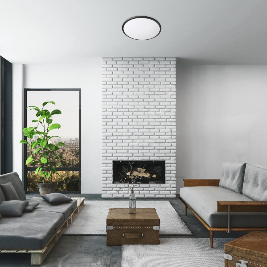 Rabalux - LED Deckenleuchte LED/45W/230V 3000K Schwarz 48 cm