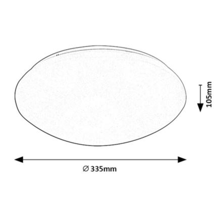 Rabalux - LED-Deckenleuchte mit einem Sensor LED/18W/230V IP44 4000K