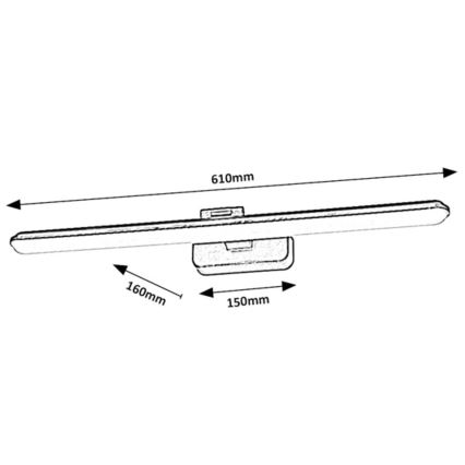 Rabalux - LED-Bilderleuchte LED/15W/230V 4000K weiß