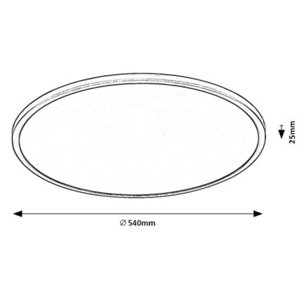 Rabalux - Dimmbare LED-Deckenleuchte LED/36W/230V 3000K 54 cm