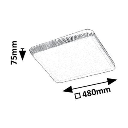 Rabalux - LED-Deckenleuchte LED/40W/230V 3000K